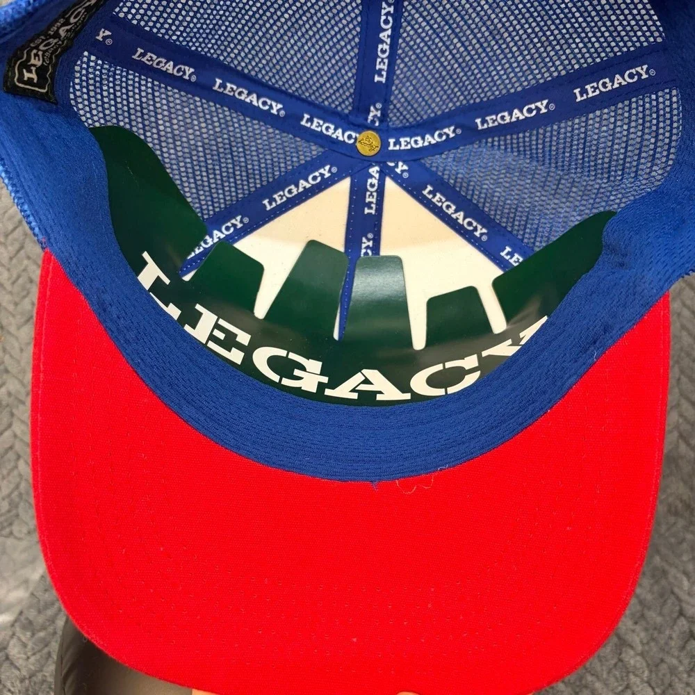 Legacy Mid-Pro Snapback Hat IDI American Flag Trucker Cap Red White Blue 3478